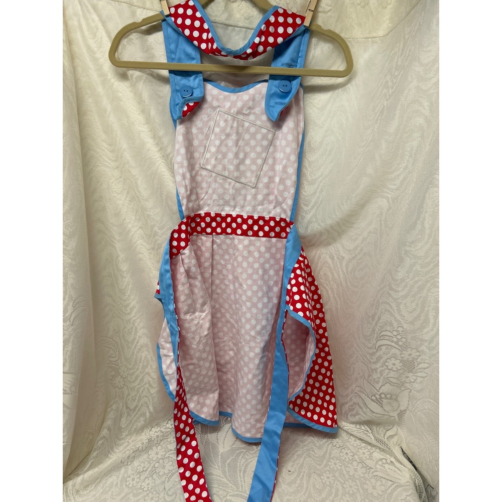 Harrods Red Polka Dot Cotton Apron You Can Have Your Cake And Eat It Cupcake - Picture 6 of 6